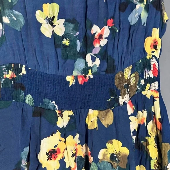 Anthropologie Rare MAEVE Evaline Blue Floral Dress - Picture 2 of 5